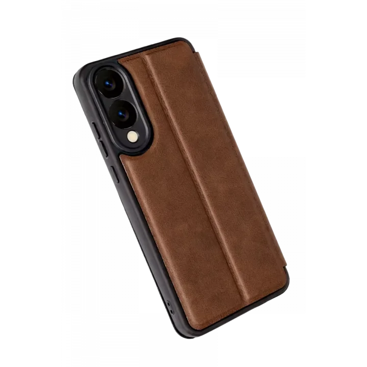 Mey İthalat®  Samsung Galaxy S25 Edge Flip Cover - Taba