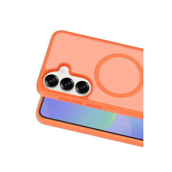 Mey İthalat®  Samsung Galaxy S25 FE Jota Magsafe Kapak - Turuncu