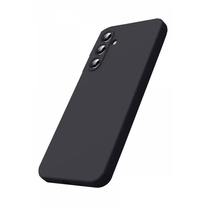 Mey İthalat®  Samsung Galaxy S25 FE Nano içi Kadife Silikon - Siyah