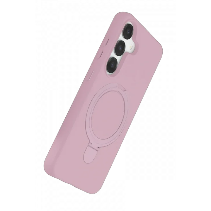 Mey İthalat®  Samsung Galaxy S25 Regal Magsafe Standlı Kapak - Açık Pembe