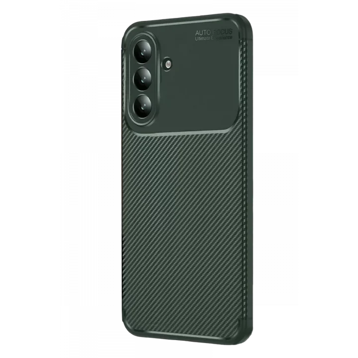 Mey İthalat®  Samsung Galaxy S26 Auto Focus Karbon Kapak - Koyu Yeşil