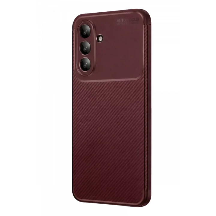 Mey İthalat®  Samsung Galaxy S26 FE Auto Focus Karbon Kapak - Bordo