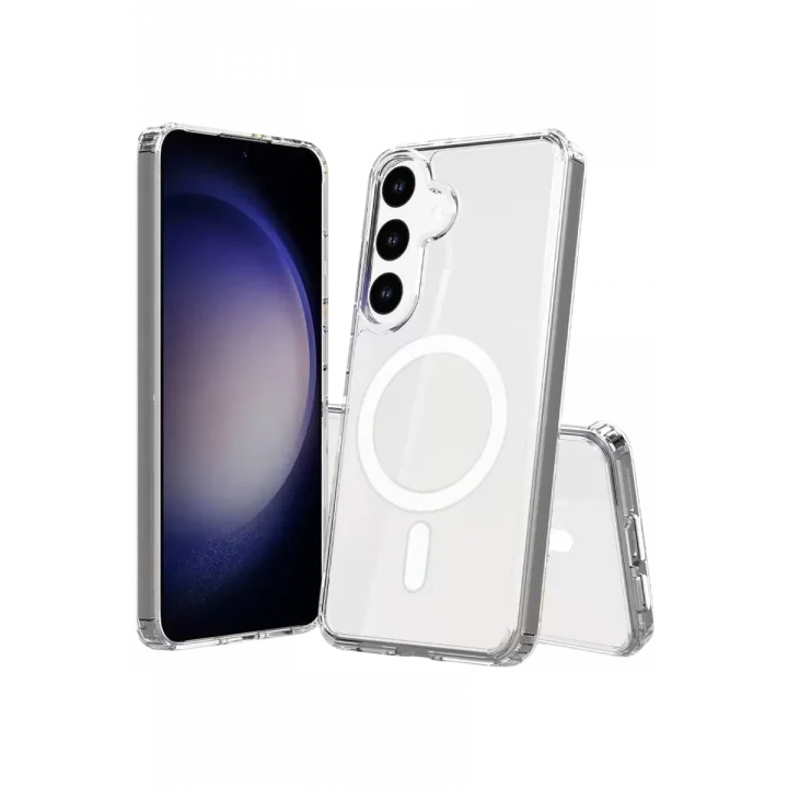 Mey İthalat®  Samsung Galaxy S26 Magneticsafe Şeffaf Silikon - Şeffaf