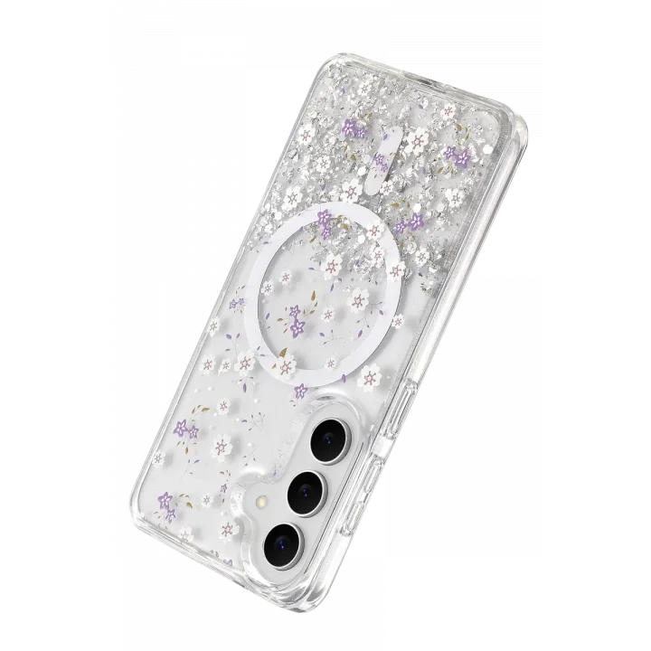 Mey İthalat®  Samsung Galaxy S26 Misk Simli Magsafe Kapak - Desen 2