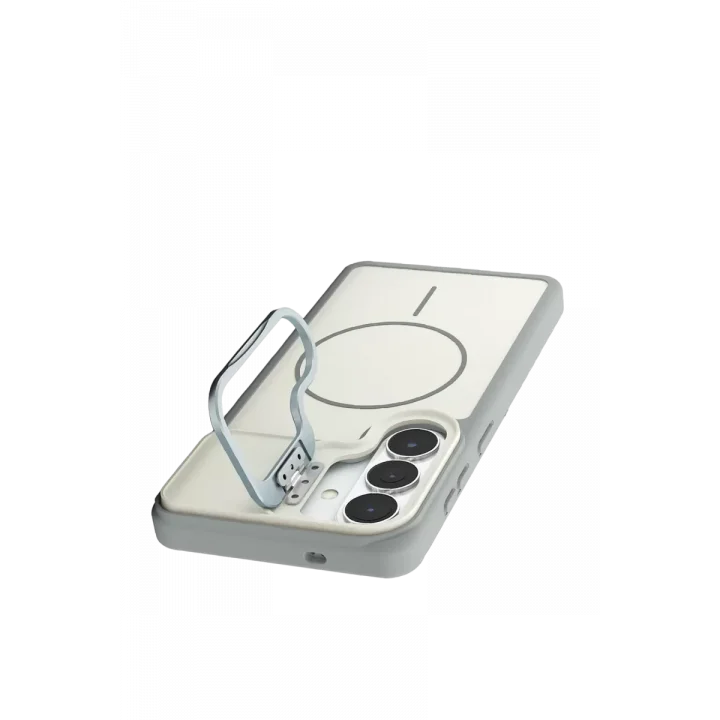 Mey İthalat®  Samsung Galaxy S26 Pale Magsafe Standlı Kapak - Beyaz