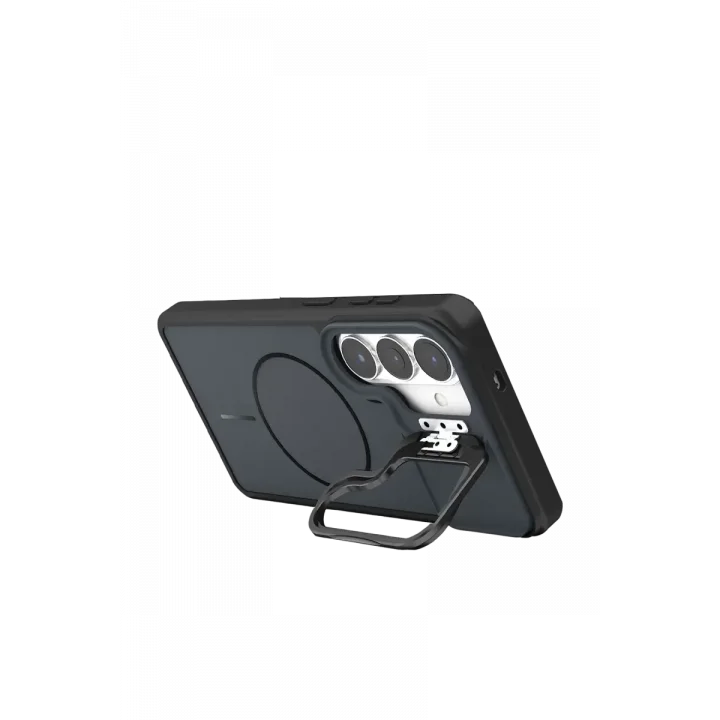 Mey İthalat®  Samsung Galaxy S26 Pale Magsafe Standlı Kapak - Siyah