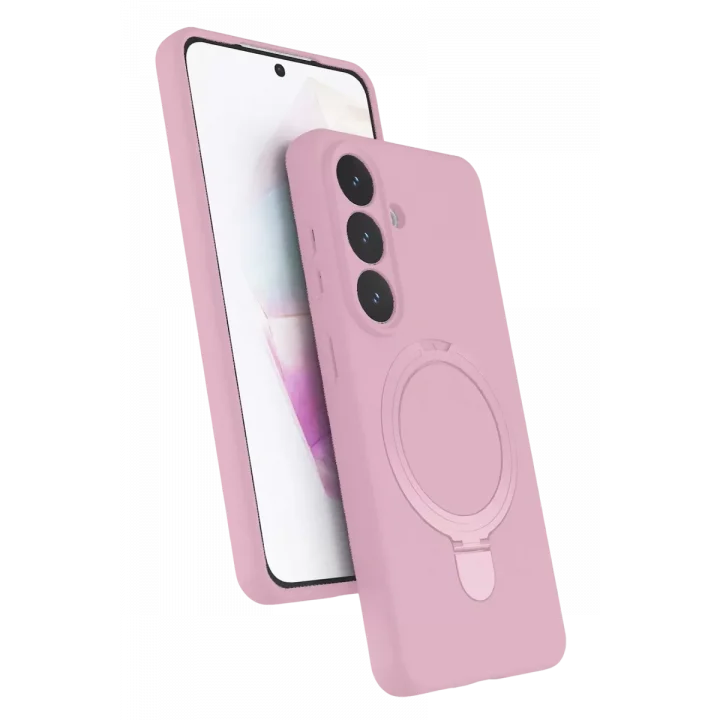 Mey İthalat®  Samsung Galaxy S26 Plus Regal Magsafe Standlı Kapak - Açık Pembe