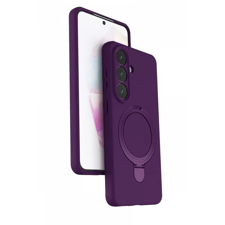 Mey İthalat®  Samsung Galaxy S26 Plus Regal Magsafe Standlı Kapak - Derin Mor