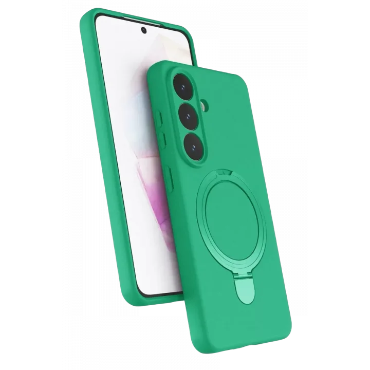 Mey İthalat®  Samsung Galaxy S26 Plus Regal Magsafe Standlı Kapak - Yeşil
