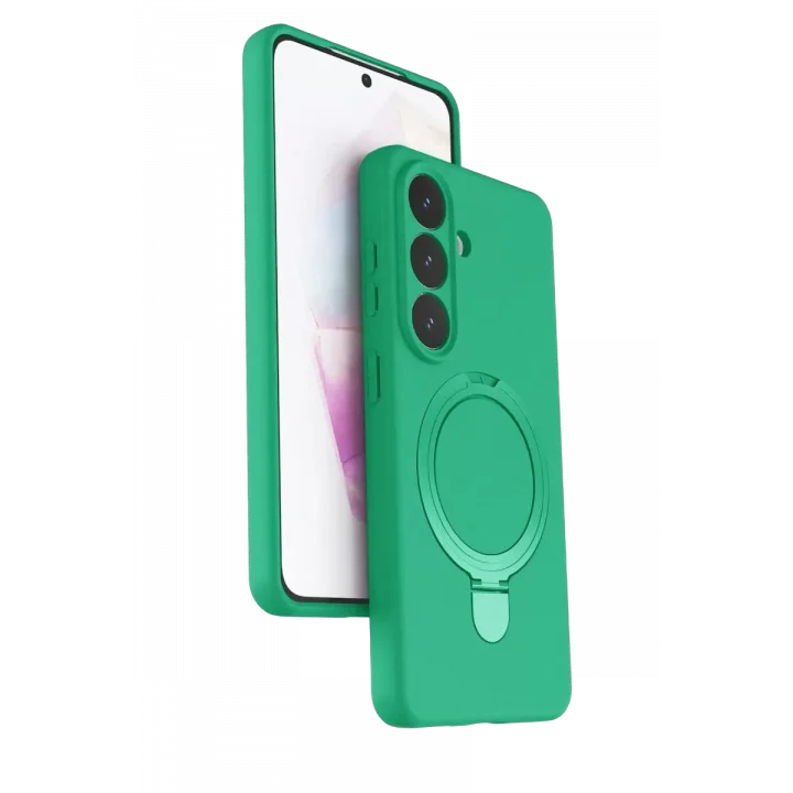Mey İthalat®  Samsung Galaxy S26 Plus Regal Magsafe Standlı Kapak - Yeşil