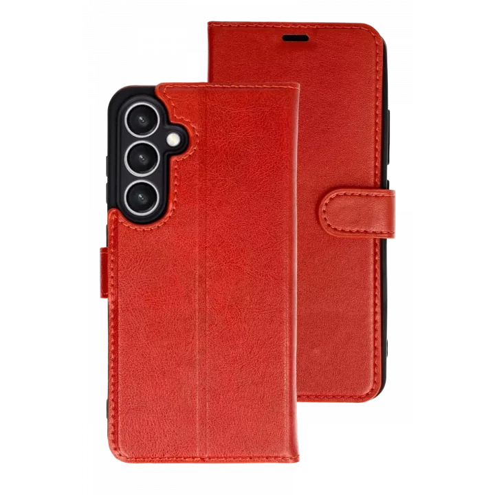 Mey İthalat®  Samsung Galaxy S26 Plus Trend S Plus Kapaklı Kılıf - Kırmızı