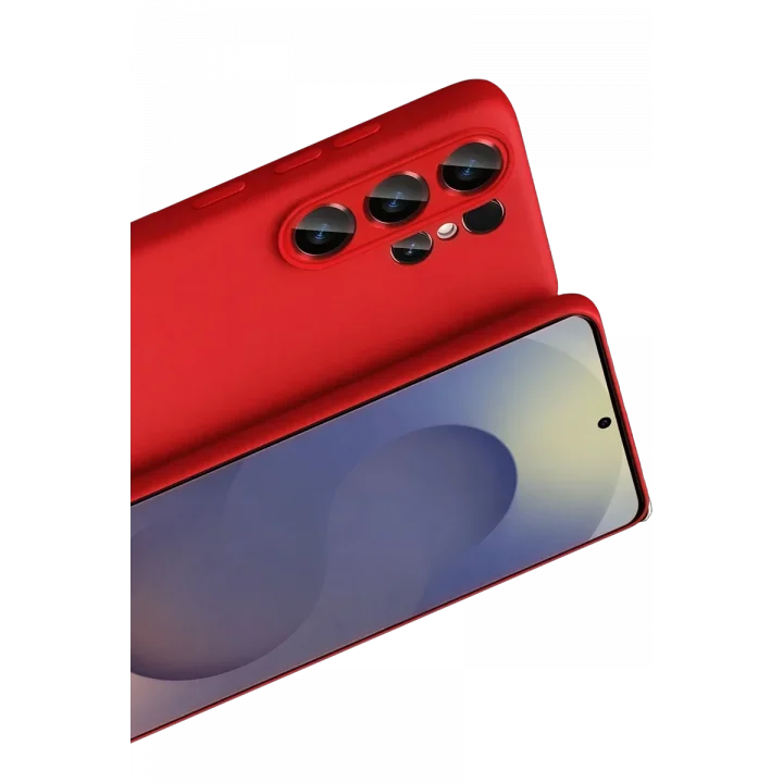 Mey İthalat®  Samsung Galaxy S26 Ultra First Silikon - Kırmızı