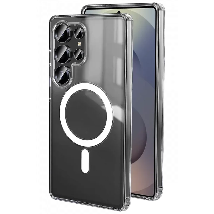 Mey İthalat®  Samsung Galaxy S26 Ultra Magneticsafe Şeffaf Silikon - Şeffaf