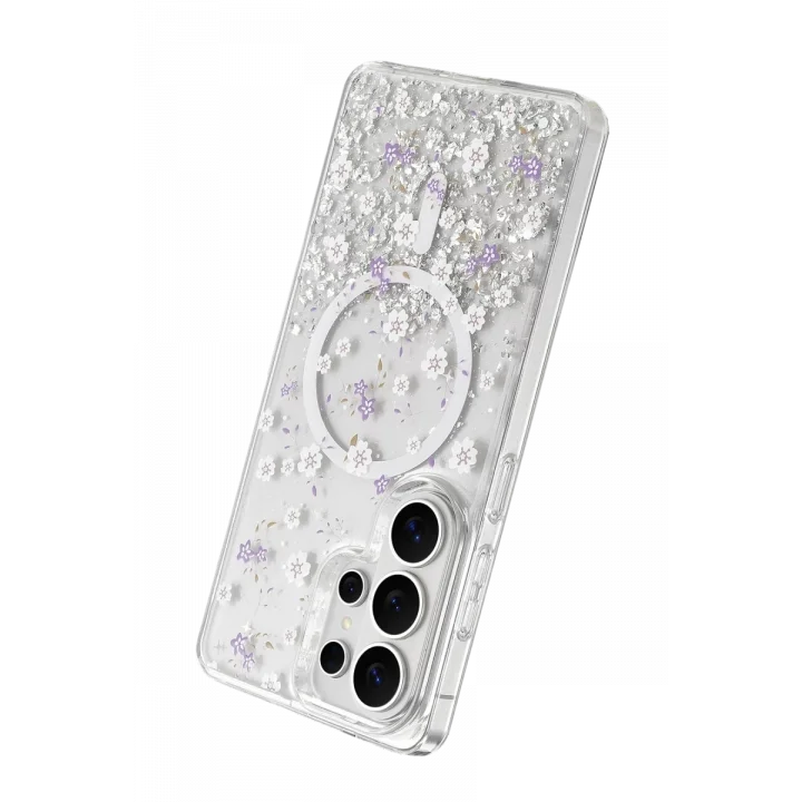 Mey İthalat®  Samsung Galaxy S26 Ultra Misk Simli Magsafe Kapak - Desen 2