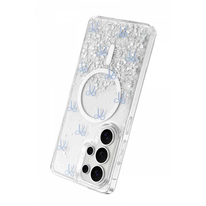 Mey İthalat®  Samsung Galaxy S26 Ultra Misk Simli Magsafe Kapak - Desen 3