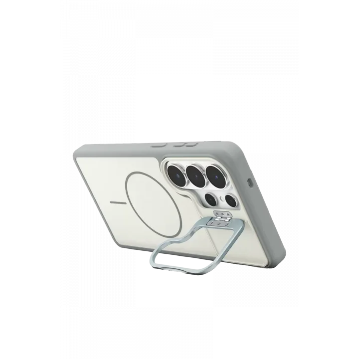 Mey İthalat®  Samsung Galaxy S26 Ultra Pale Magsafe Standlı Kapak - Beyaz