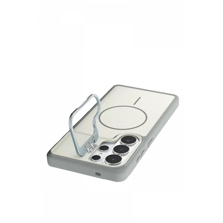 Mey İthalat®  Samsung Galaxy S26 Ultra Pale Magsafe Standlı Kapak - Beyaz