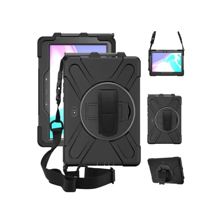 Mey İthalat®  Samsung Galaxy T638 Tab Active 4 Pro Kılıf Amazing Tablet Kapak - Siyah