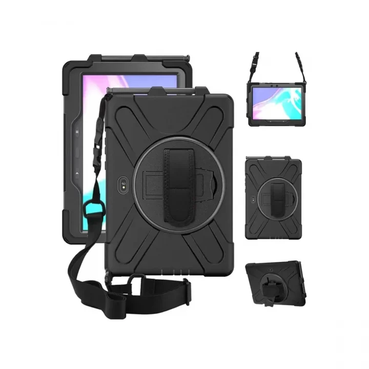 Mey İthalat®  Samsung Galaxy T638 Tab Active 4 Pro Kılıf Amazing Tablet Kapak - Siyah