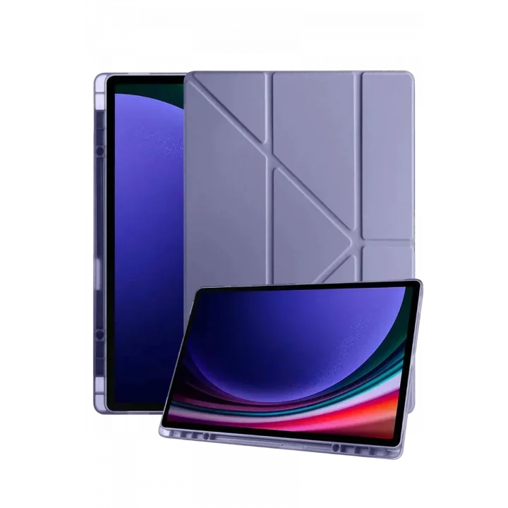 Mey İthalat®  Samsung Galaxy Tab A11 Kalemlikli Mars Tablet Kılıfı - Lavender