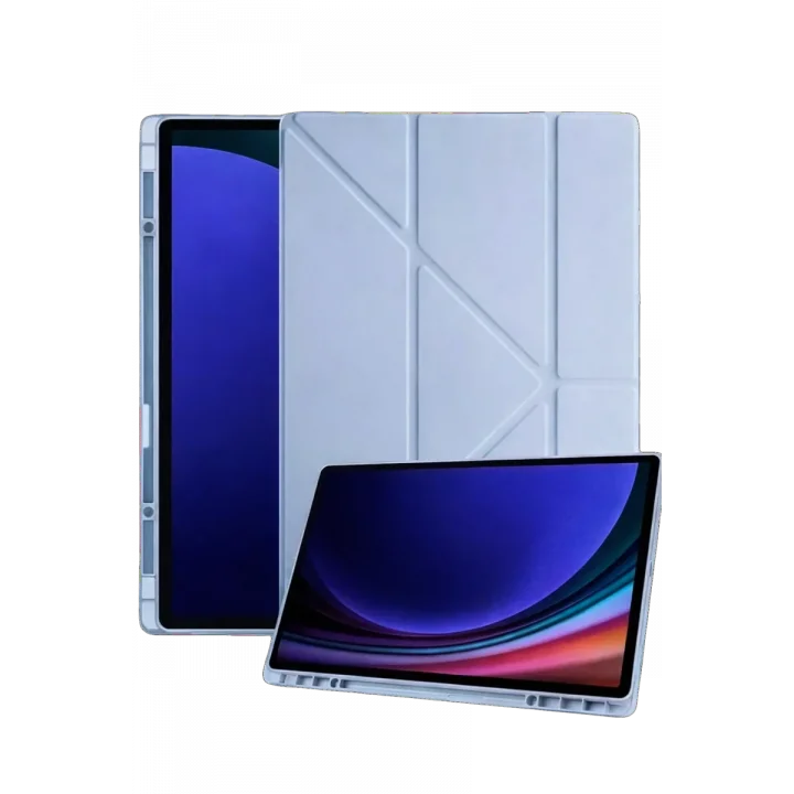 Mey İthalat®  Samsung Galaxy Tab A11 Kalemlikli Mars Tablet Kılıfı - Mavi