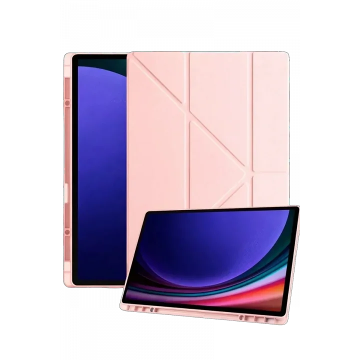 Mey İthalat®  Samsung Galaxy Tab A11 Kalemlikli Mars Tablet Kılıfı - Rose Gold