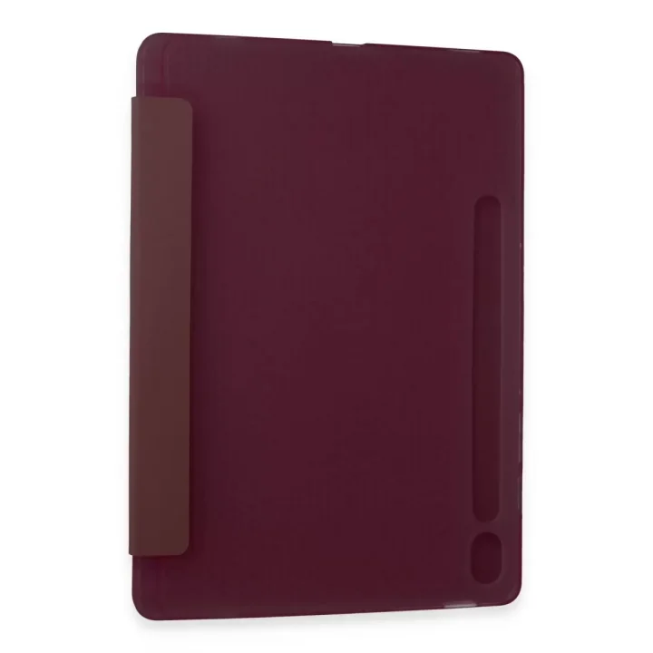 Mey İthalat®  Samsung Galaxy Tab A9 Kılıf Kalemlikli Mars Tablet Kılıfı - Mürdüm