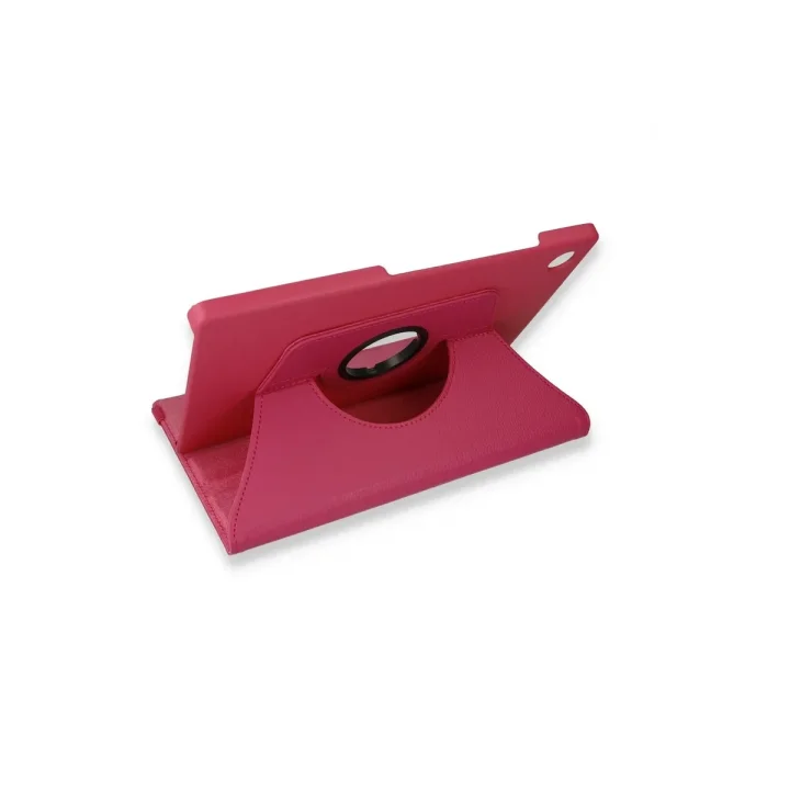 Mey İthalat®  Samsung Galaxy Tab A9 Plus Kılıf 360 Tablet Deri Kılıf - Pembe
