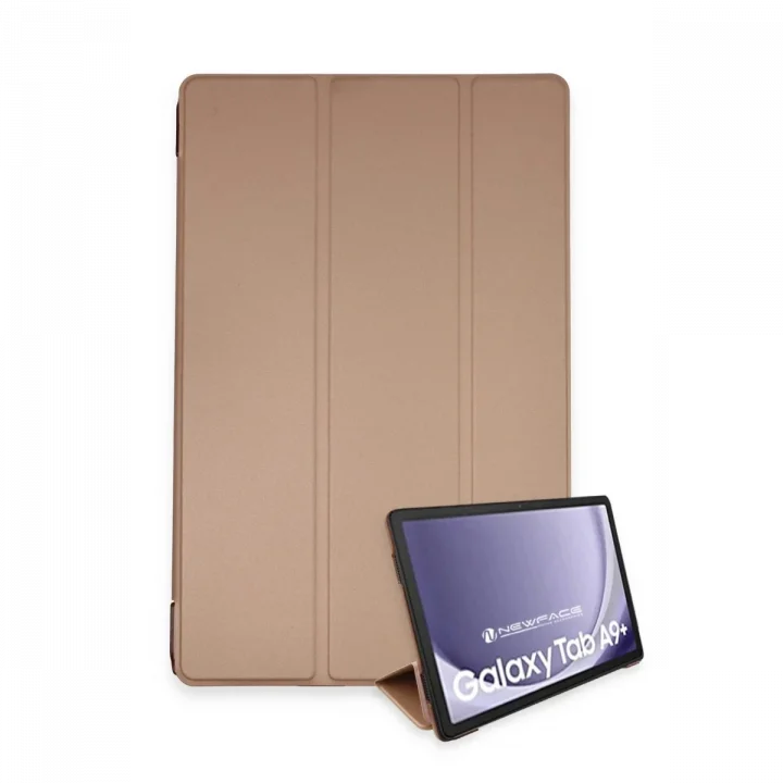 Mey İthalat®  Samsung Galaxy Tab A9 Plus Kılıf Tablet Smart Kılıf - Rose Gold