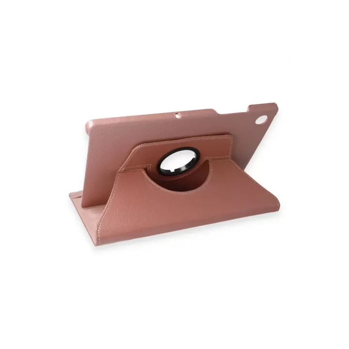 Mey İthalat®  Samsung Galaxy X200 Tab A8 10.5 Kılıf 360 Tablet Deri Kılıf - Rose Gold