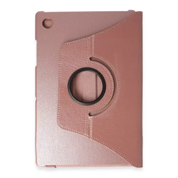 Mey İthalat®  Samsung Galaxy X200 Tab A8 10.5 Kılıf 360 Tablet Deri Kılıf - Rose Gold