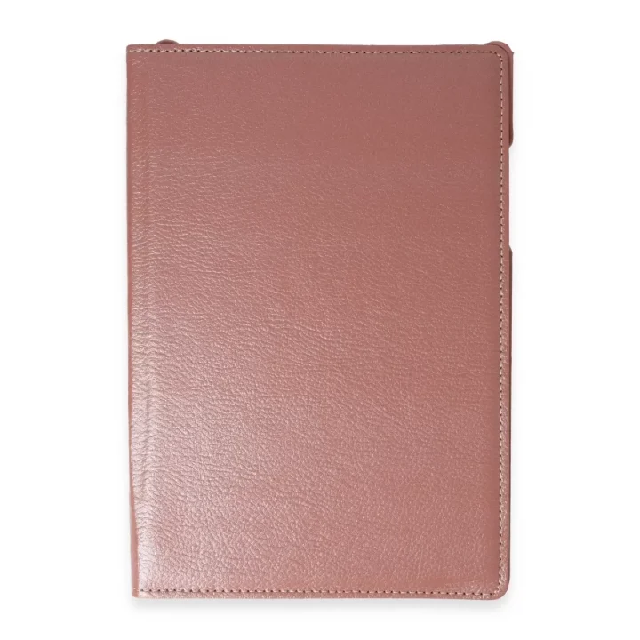 Mey İthalat®  Samsung Galaxy X200 Tab A8 10.5 Kılıf 360 Tablet Deri Kılıf - Rose Gold