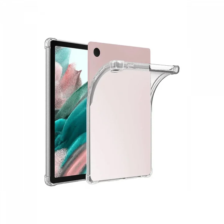 Mey İthalat®  Samsung Galaxy X510 Tab S9 FE 11 Kılıf Anti Shock Tablet Silikon - Şeffaf