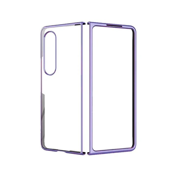 Mey İthalat®  Samsung Galaxy Z Fold 4 Kılıf Fold Element Kapak - Mor