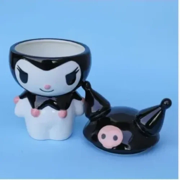 Mey İthalat® Sanrio Kuromi Kapaklı Kupa