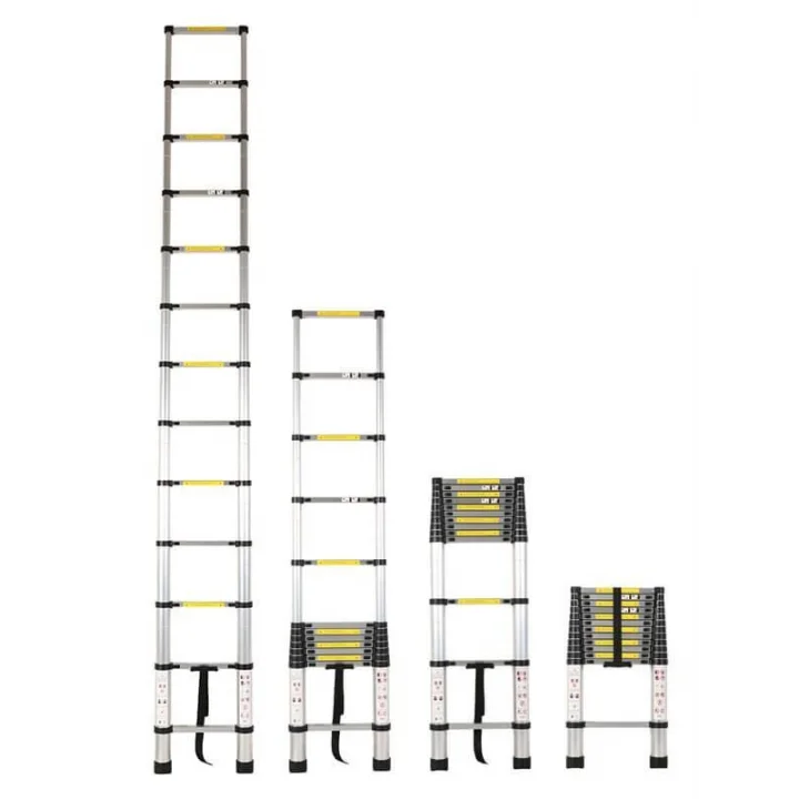 Mey İthalat® Saraylı Teleskopik Merdiven 13 Basamak 3.80 Metre