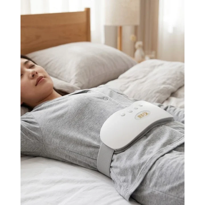 Mey İthalat® Şarjlı Kızılötesi Isıtmalı Titreşimli Bel ve Rahim Masaj Kemeri 45-50 Derece Ayarlı