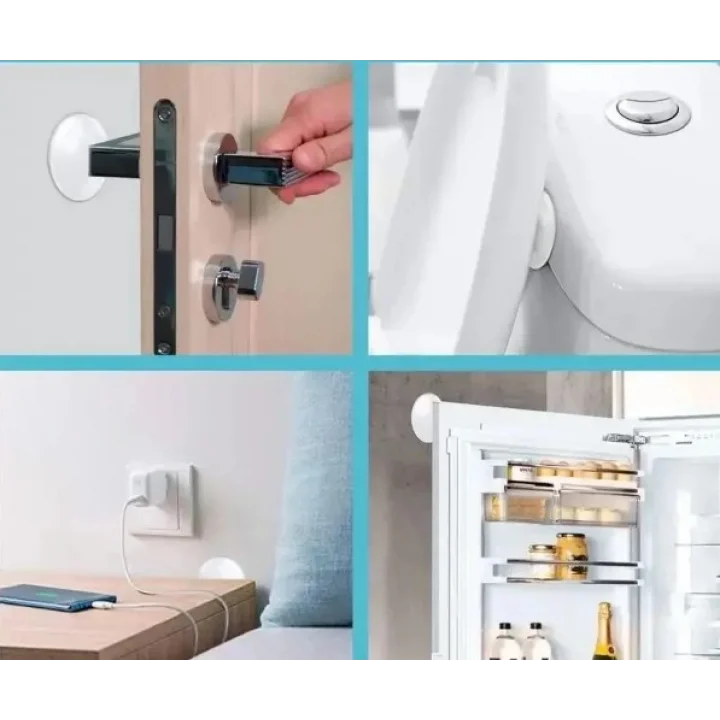 Mey İthalat® Şeffaf  Silikon Mobilya ve Kapı Durdurucu Darbe Pedi 6 lı