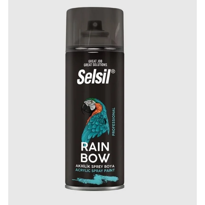 Mey İthalat® Selsil Rainbow Akrilik Sprey Boya 9301 Buz Dolabı Beyaz