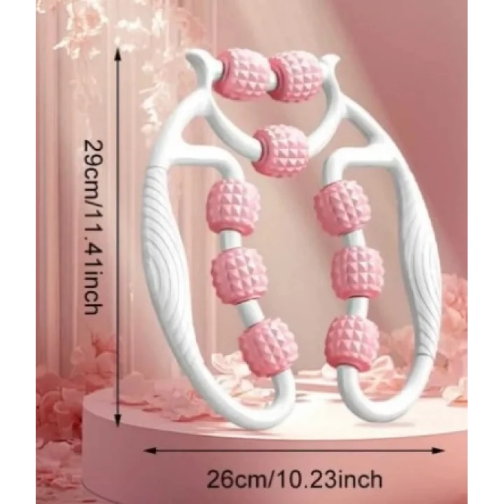 Mey İthalat® Selülit Masaj Aleti 9 Tekerlekli Lenf Drenaj Rulosu