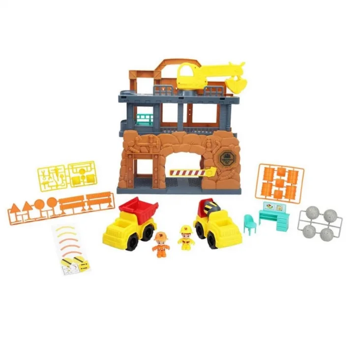 Mey İthalat® Sesli ve Işıklı İnşaat Sahası Oyun Seti 33 Parça