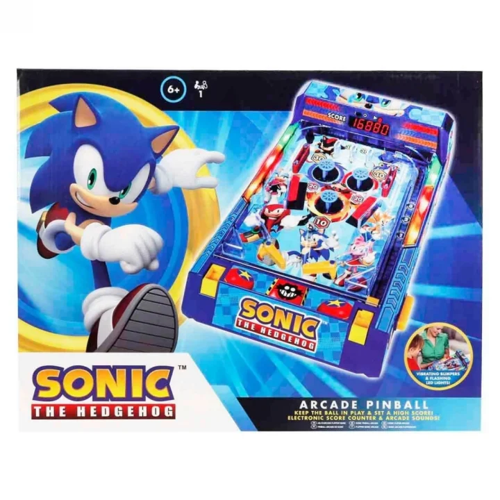 Mey İthalat® Sesli ve Işıklı Sonic Masaüstü Arcade Pinball