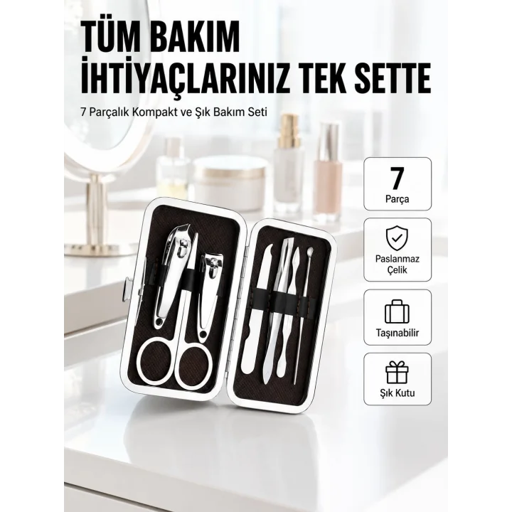 Mey İthalat® Seyahat İçin Uygun Çok Amaçlı Kişisel Bakım Seti