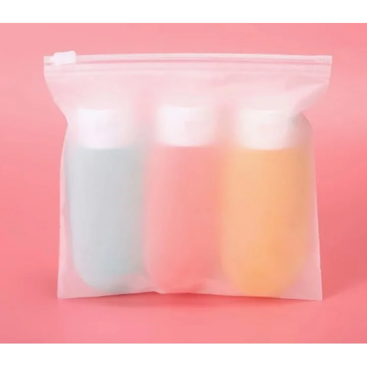 Mey İthalat® Seyahat Tipi Doldurulabilir Krem Şampuan Kutusu 3 lü Set