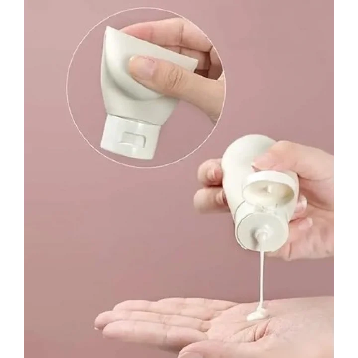 Mey İthalat® Seyahat Tipi Doldurulabilir Krem Şampuan Kutusu 3 lü Set