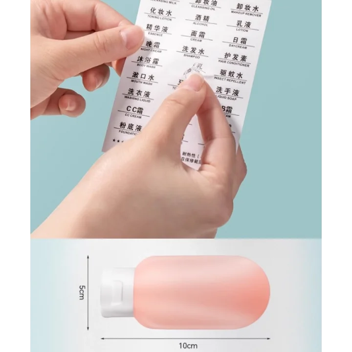 Mey İthalat® Seyahat Tipi Doldurulabilir Krem Şampuan Kutusu 3 lü Set