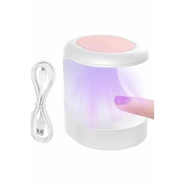 Mey İthalat® Seyehat Tipi Mini Oje Kurutucu Ultraviole Mor Işık Protez Tırnak Kurutucu