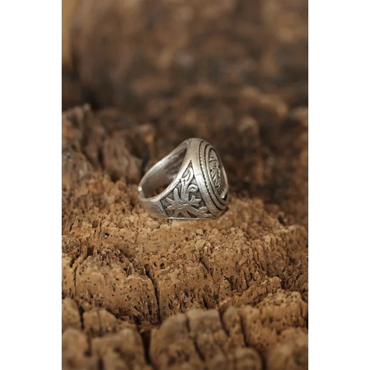 Mey İthalat® Sezar Figürlü Ayarlanabilir Erkek Yüzük