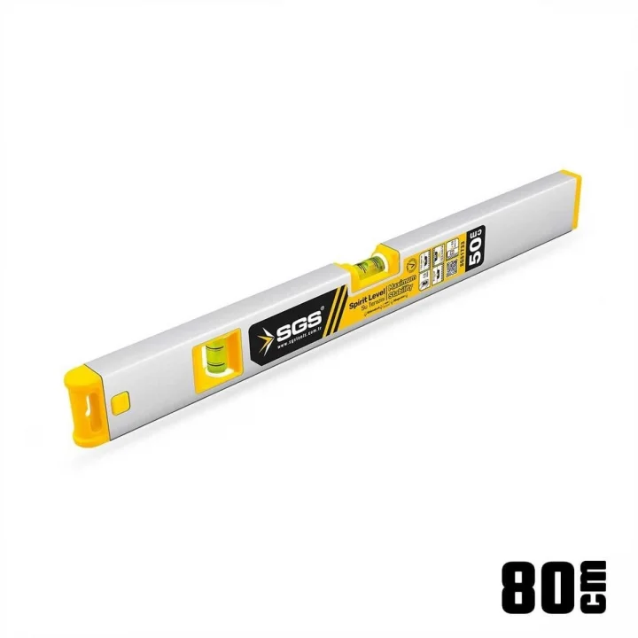 Mey İthalat® Sgs 1735 Alüminyum Mıknatıslı Su Terazisi 80 cm