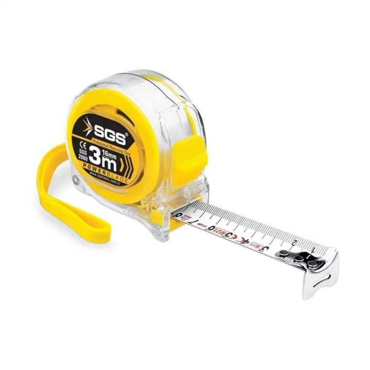 Mey İthalat® SGS 2060 Şerit Metre 3 Metre 16 mm